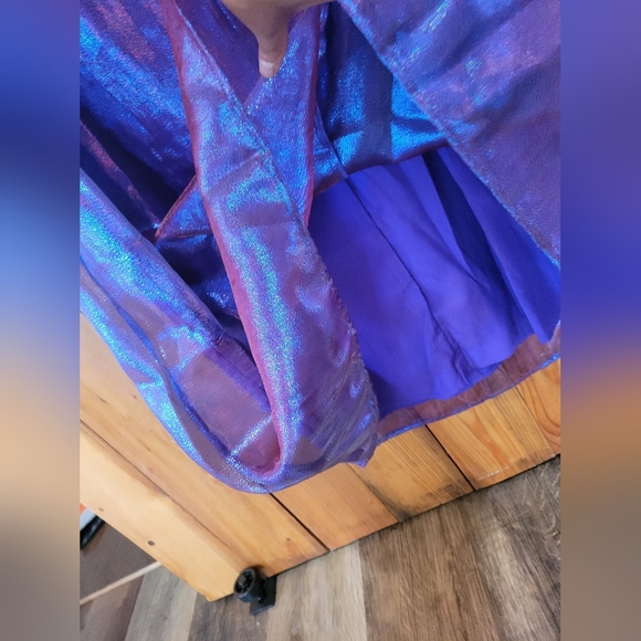 Strapless Shimmering Purple Gown - Picture 9 of 15